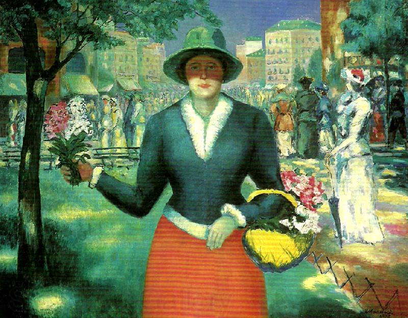Kazimir Malevich flower girl Germany oil painting art